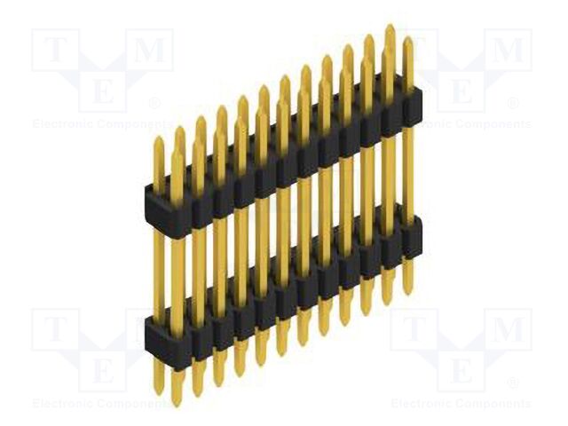 Connector: pin strips; pin header; male; PIN: 24; 1.27mm; THT; 2x12