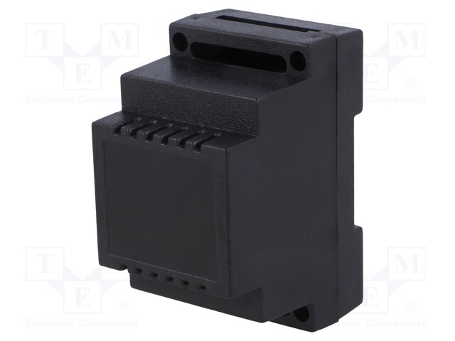 Enclosure: for DIN rail mounting; Y: 89mm; X: 53mm; Z: 65mm; ABS