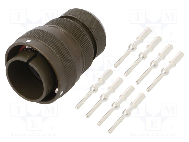 Connector: circular; VG95234; plug; male; PIN: 8; with contacts