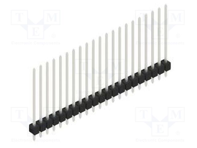 Connector: pin strips; pin header; male; PIN: 21; 2.54mm; THT; 1x21