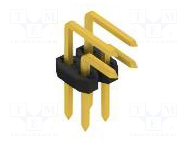 Connector: pin strips; pin header; male; PIN: 4; 2mm; THT; 2x2; 100V