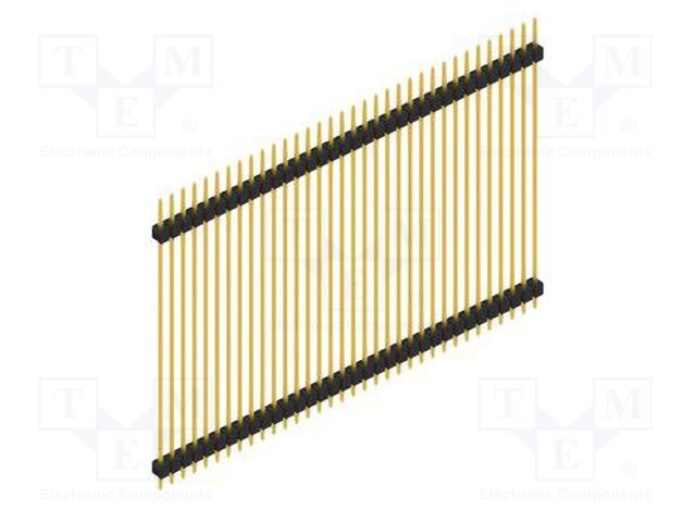 Connector: pin strips; pin header; male; PIN: 34; 2.54mm; THT; 1x34