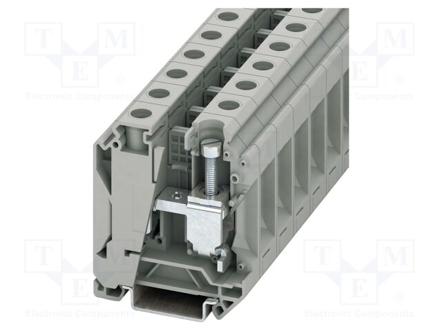 Splice terminal: rail; grey; screw terminal; polyamide; TS32,TS35