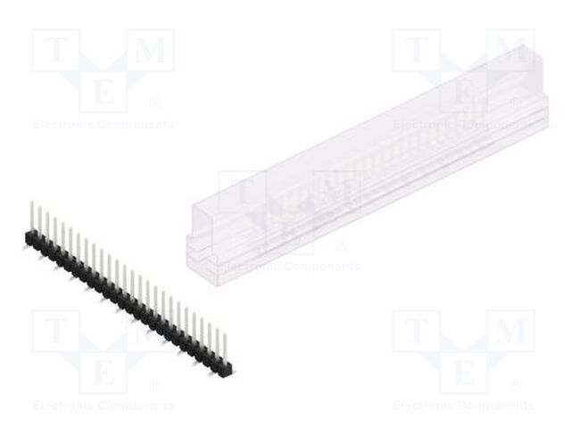 Connector: pin strips; pin header; male; PIN: 26; 2.54mm; SMT; 1x26