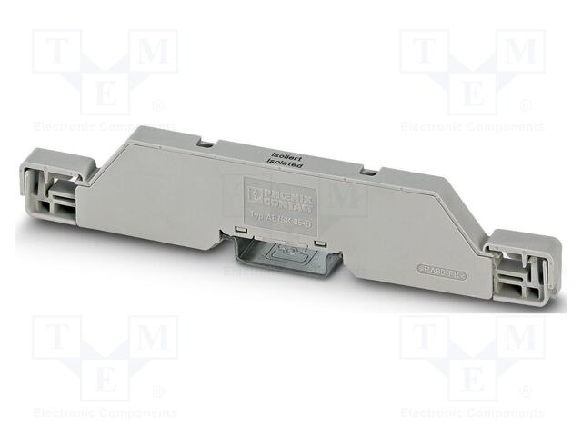 Mounting clamp; PA; ways: 2; W: 8.2mm; H: 150mm; Body: grey