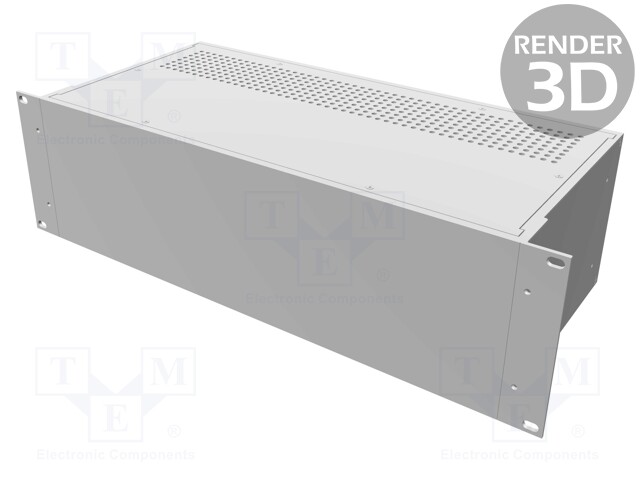 Enclosure: 19" standard; 3U; Enclos.mat: aluminium; Y: 203mm