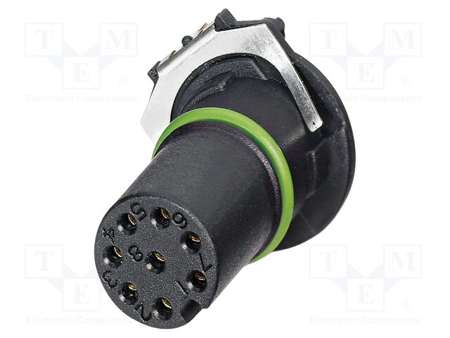 Connector: M12; contact insert; PIN: 8; 30V; straight; THR; A code