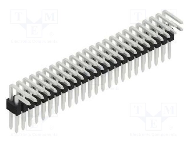 Connector: pin strips; pin header; male; PIN: 48; 1.27mm; THT; 2x24