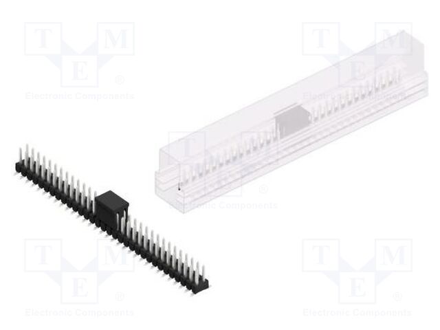 Connector: pin strips; pin header; male; PIN: 64; 2.54mm; SMT; 2x32
