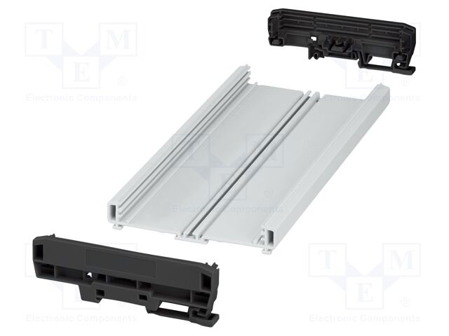 Enclosure: for DIN rail mounting; Y: 142.3mm; X: 253.8mm; UL94V-0
