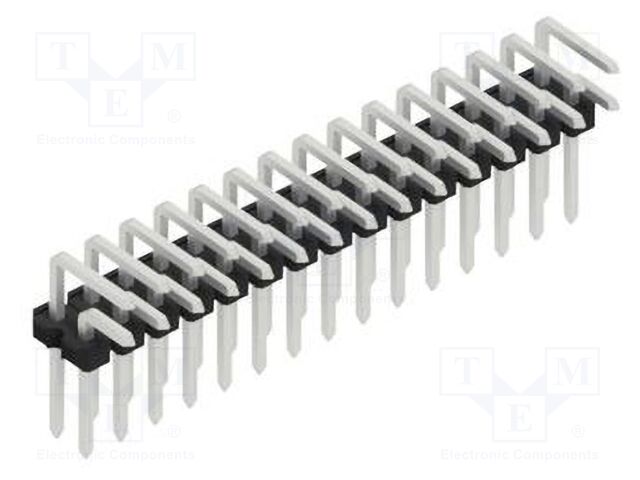Connector: pin strips; pin header; male; PIN: 30; 2.54mm; THT; 2x15