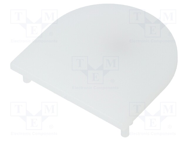 Cap for LED profiles; milky; PMMA; Application: VARIO30-01; V: D9