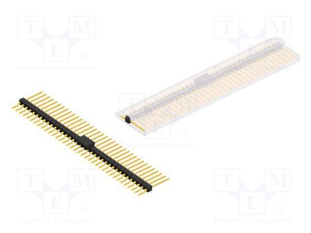 Connector: pin strips; pin header; male; PIN: 36; 2.54mm; SMT; 1x36