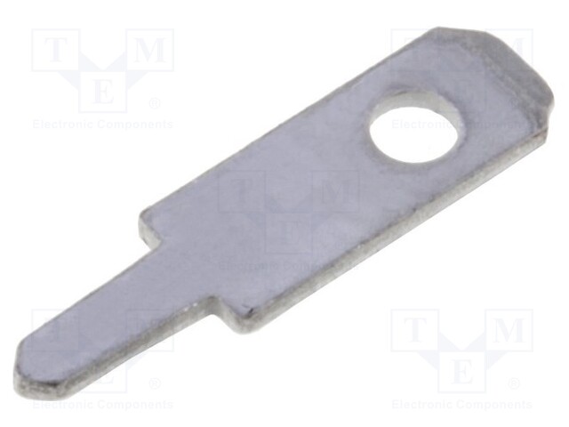 Terminal: flat; 2.8mm; 0.5mm; male; THT; Overall len: 10.5mm
