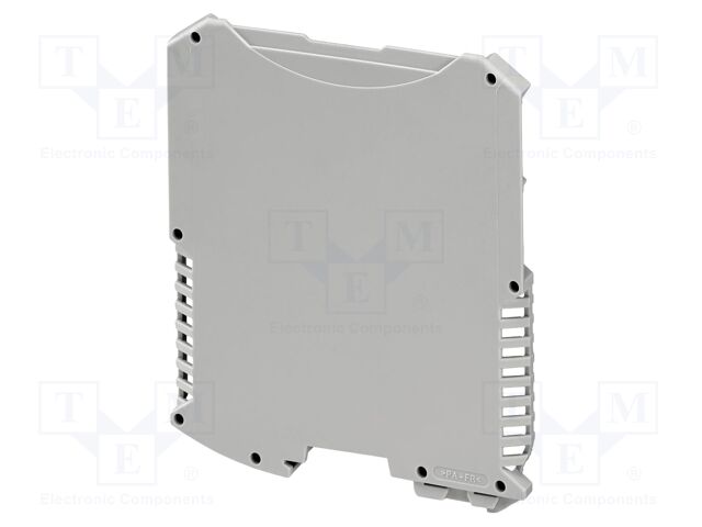 Housing half; left; grey; UL94V-0; ME MAX 2-2; PA; X: 6.3mm; Y: 99mm