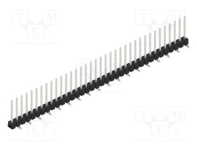 Connector: pin strips; pin header; male; PIN: 36; 2.54mm; SMT; 1x36