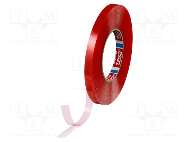 Tape: fixing; W: 12mm; L: 50m; D: 0.205mm; V: double-sided; 100°C; 50%