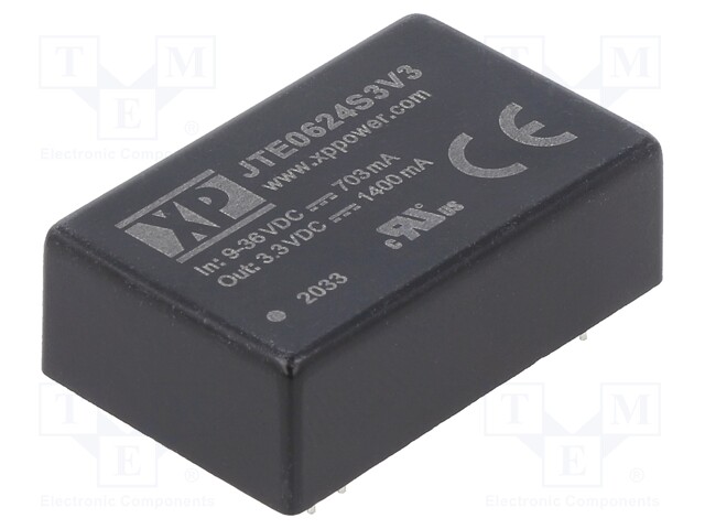 Converter: DC/DC; Mounting: THT