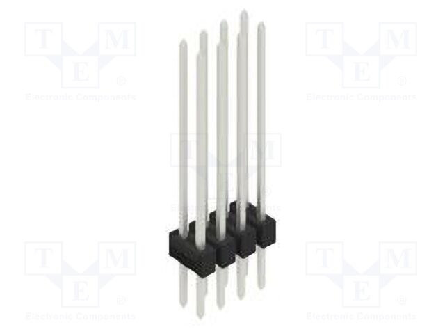 Connector: pin strips; pin header; male; PIN: 8; 2.54mm; THT; 2x4