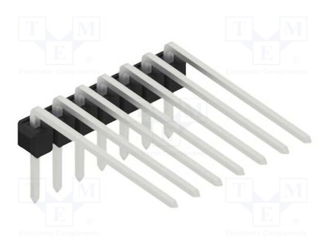 Connector: pin strips; pin header; male; PIN: 7; 2.54mm; THT; 1x7