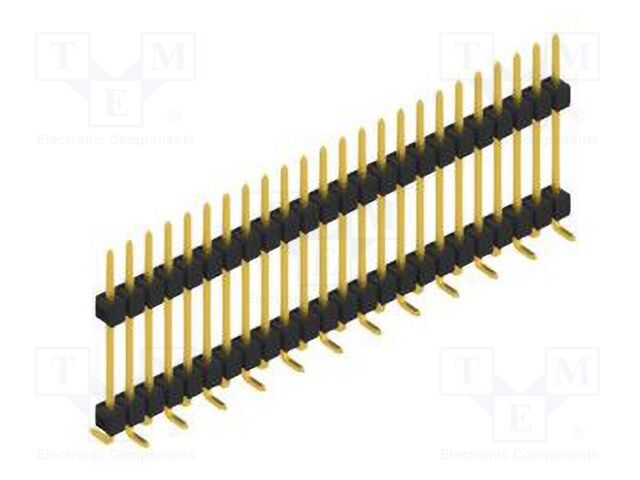 Connector: pin strips; pin header; male; PIN: 24; 2.54mm; SMT; 1x24