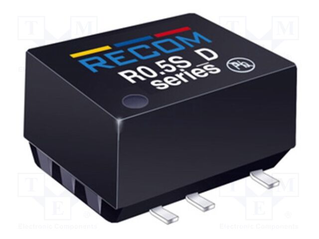 Converter: DC/DC; 0.5W; Uin: 21.6÷26.4V; Uout: 5VDC; Iout: 100mA; SMD
