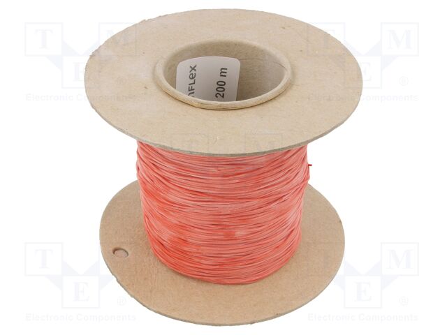Insulating tube; Mat: silicone; red; Øint: 0.5mm; Wall thick: 0.2mm