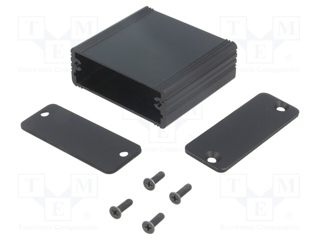 Enclosure: with panel; AKG; X: 55mm; Y: 50mm; Z: 20mm; aluminium