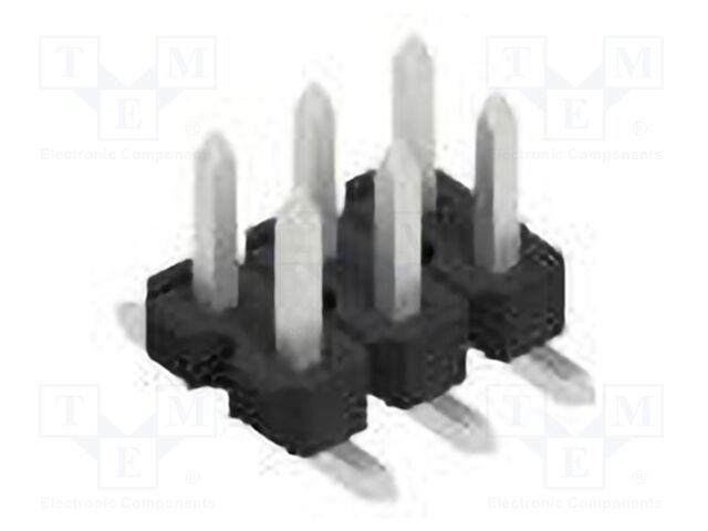 Connector: pin strips; pin header; male; PIN: 6; 2.54mm; SMT; 2x3