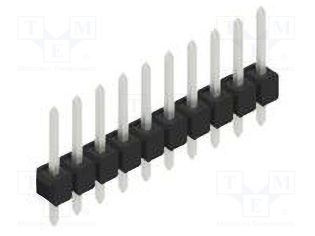 Connector: pin strips; pin header; male; PIN: 10; 2.54mm; THT; 1x10