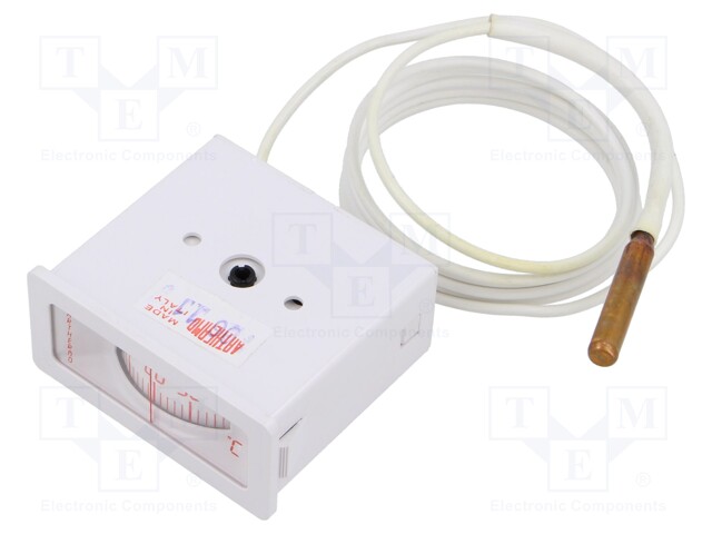 Sensor: thermometer with capillary; Body dim: 55x52x25mm