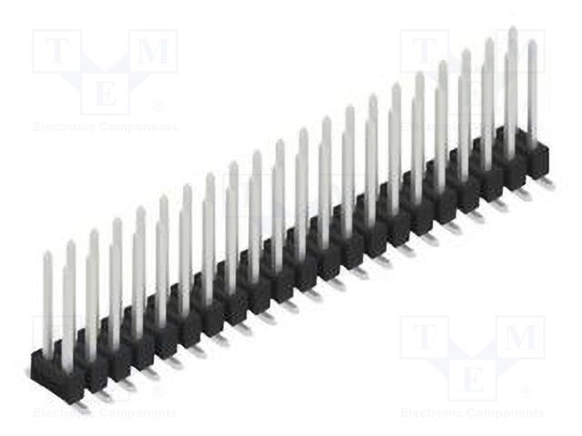 Connector: pin strips; pin header; male; PIN: 42; 2.54mm; SMT; 2x21