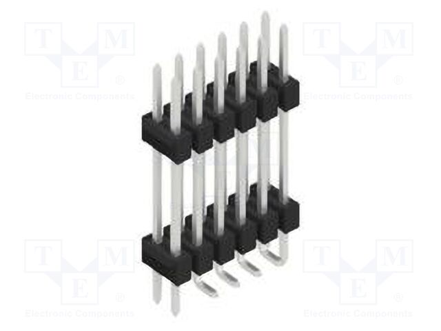 Connector: pin strips; pin header; male; PIN: 12; 2.54mm; SMT; 2x6