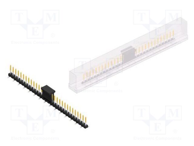 Connector: pin strips; pin header; male; PIN: 30; 2.54mm; SMT; 1x30