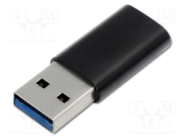 Adapter; USB 3.0; USB A plug,USB C socket