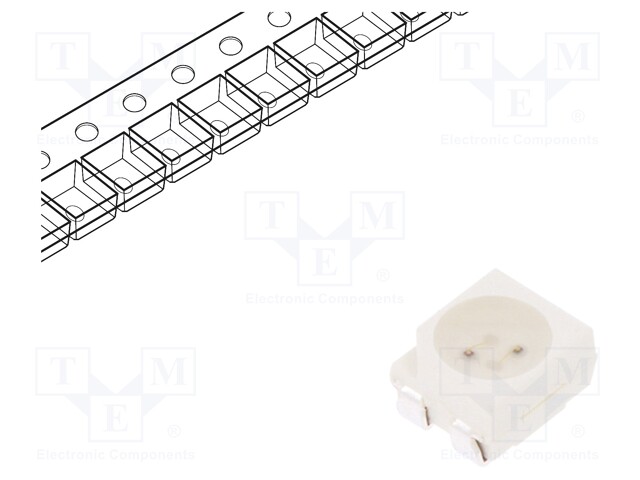 LED; SMD; 3528,PLCC4; red/green; 3.5x2.8x1.9mm; 120°; 20mA