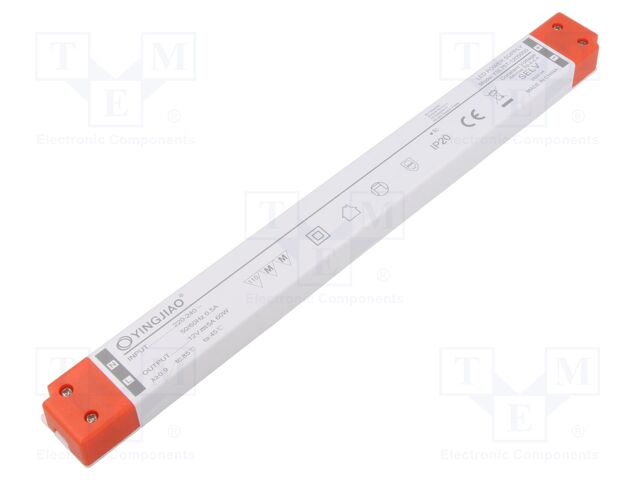 Power supply: switched-mode; LED; 60W; 12VDC; 5A; 220÷240VAC; IP20