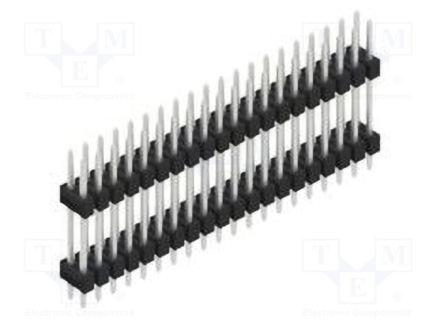 Connector: pin strips; pin header; male; PIN: 40; 2.54mm; THT; 2x20
