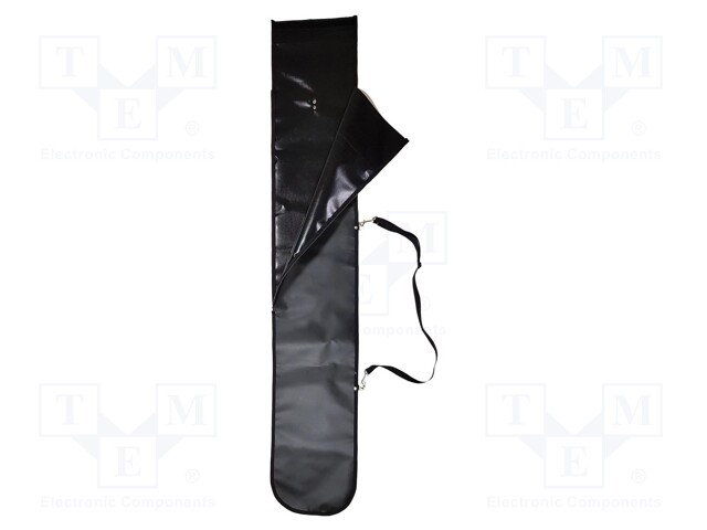 Cover; 1470x300mm; black; leather