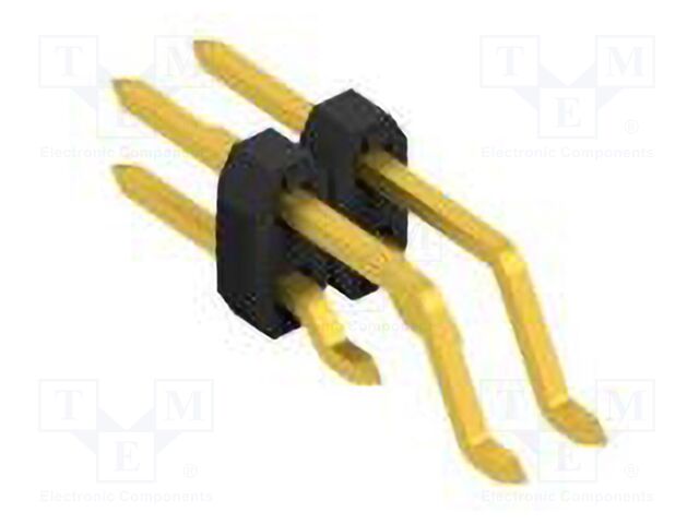 Connector: pin strips; pin header; male; PIN: 4; 2mm; SMT; 2x2; 100V