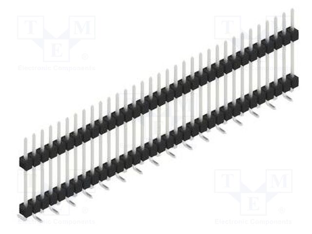 Connector: pin strips; pin header; male; PIN: 33; 2.54mm; SMT; 1x33