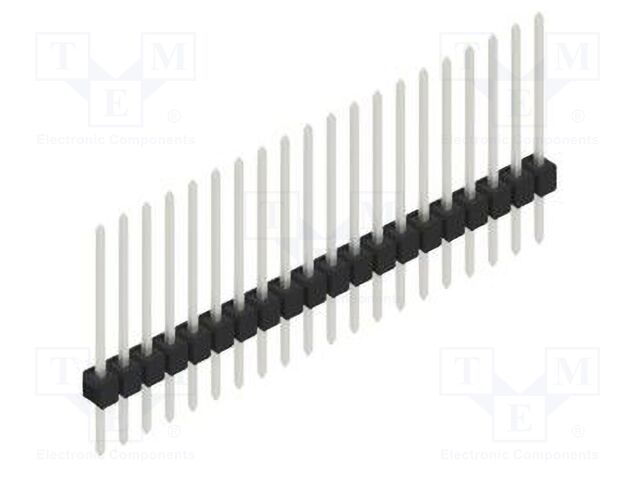 Connector: pin strips; pin header; male; PIN: 20; 2.54mm; THT; 1x20