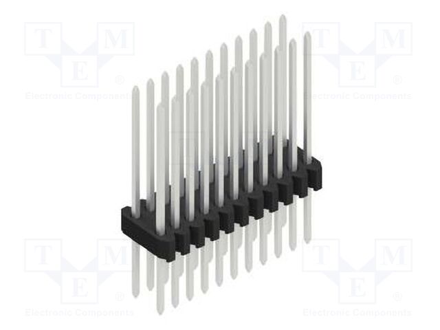 Connector: pin strips; pin header; male; PIN: 22; 1.27mm; THT; 2x11