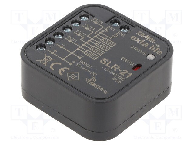 LED controller; EXTA LIFE; IP20; 12÷24VDC; flush mount; -10÷55°C