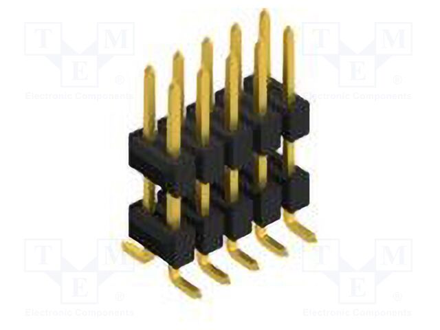 Connector: pin strips; pin header; male; PIN: 10; 2.54mm; SMT; 2x5