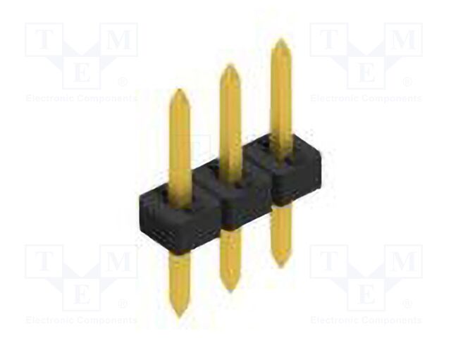 Connector: pin strips; pin header; male; PIN: 3; 2mm; THT; 1x3; 100V