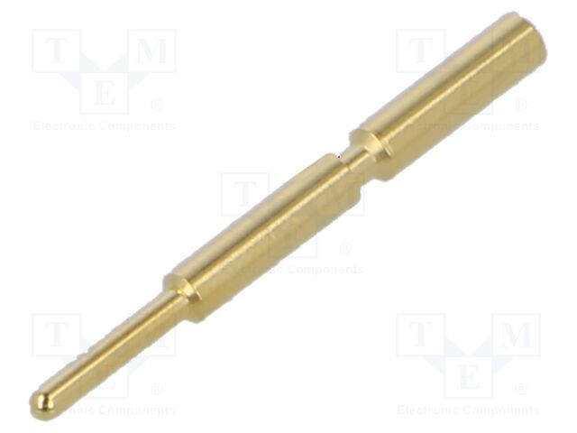 Contact; male; 1mm; gold-plated; 0.08÷0.14mm2; crimped; for cable