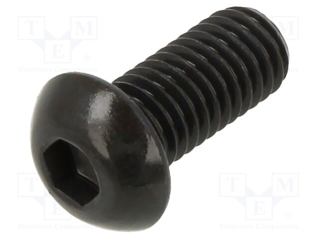 Screw; M8x18; 1.25; Head: button; hex key; HEX 5mm; steel; ISO 7380