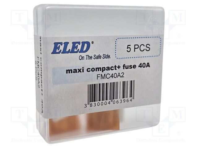 Fuse: fuse; 40A; 32VDC; automotive; 16.2mm; 16.2x6.5x18.5mm