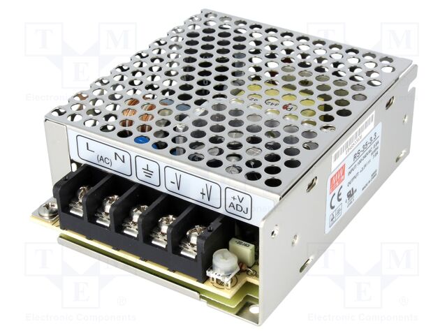 Power supply: switched-mode; modular; 23.1W; 3.3VDC; 99x82x36mm